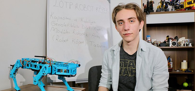 TURKISH HIGH SCHOOL STUDENT DEVELOPS MODULAR ROBOT DOG