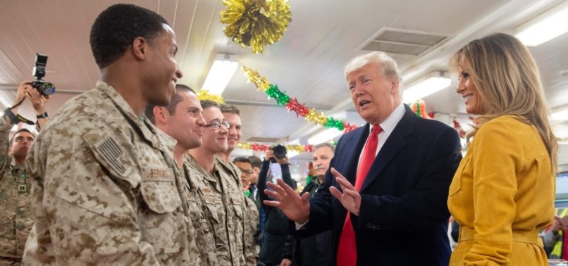 TRUMP IN IRAQ ON FIRST VISIT TO TROOPS IN TROUBLED REGION