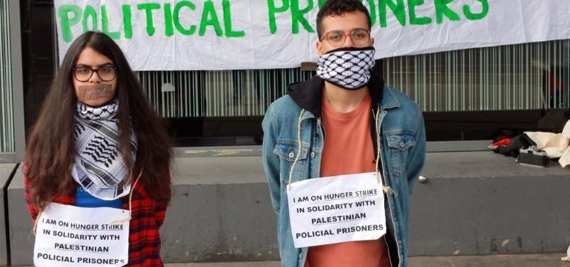 UK STUDENTS ON HUNGER STRIKE IN SUPPORT OF PALESTINIANS