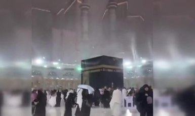 City of Mecca was hit by heavy rain and storms