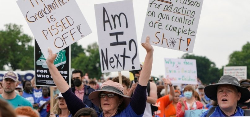 THOUSANDS DEMONSTRATE FOR ACTION ON US GUN VIOLENCE