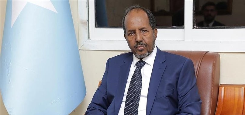 SOMALIAS NEW PRESIDENT INAUGURATED, URGING INTL COMMUNITY FOR FAMINE RELIEF