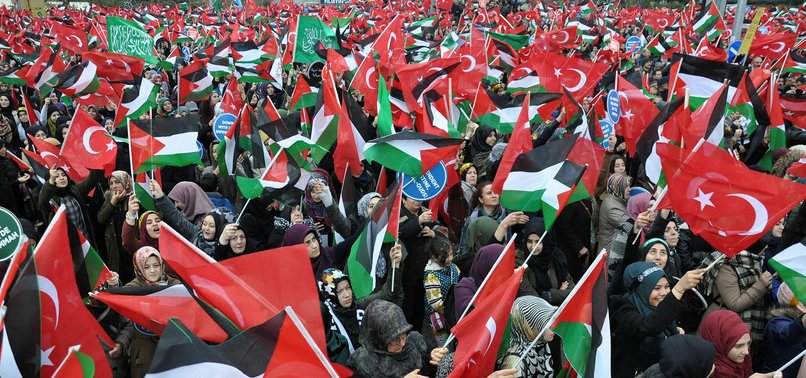 THOUSANDS IN TURKEY CONTINUE TO CONDEMN TRUMPS JERUSALEM MOVE
