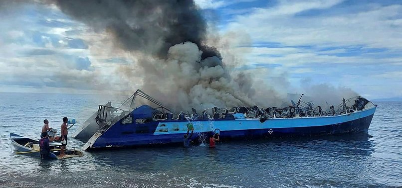 SEVEN KILLED AFTER FIRE ENGULFS PHILIPPINE FERRY