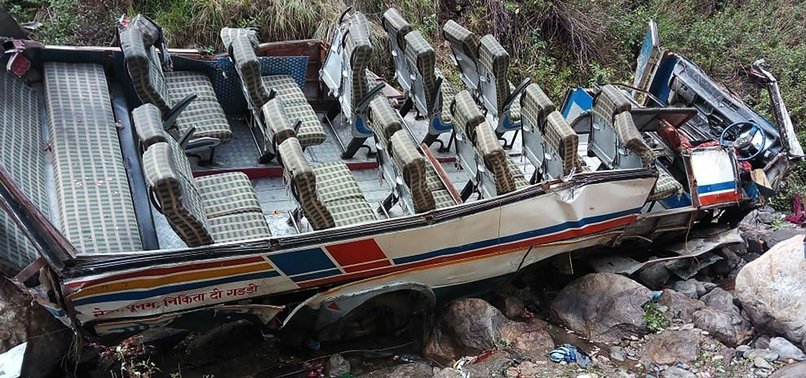 AT LEAST 44 DEAD AS BUS PLUNGES INTO GORGE IN NORTHERN INDIA