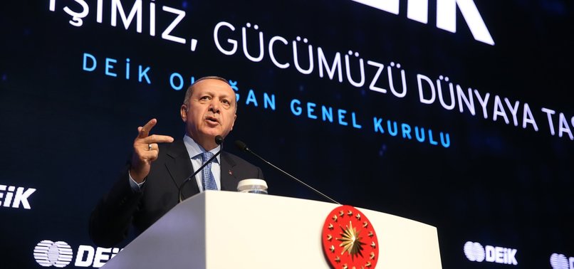 TURKEY AIMS TO DOUBLE ITS CURRENT GROWTH BY 2023, PRESIDENT ERDOĞAN SAYS