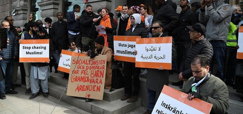 HUNDREDS TAKE TO STOCKHOLM STREETS TO PROTEST BURNING OF MUSLIM HOLY BOOK QURAN