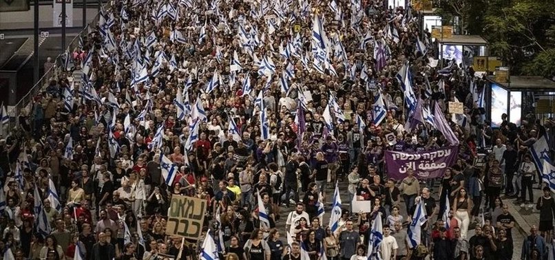 ISRAELI POLICE ARRESTS PROTESTERS DEMANDING RETURN OF CAPTIVES HELD IN GAZA