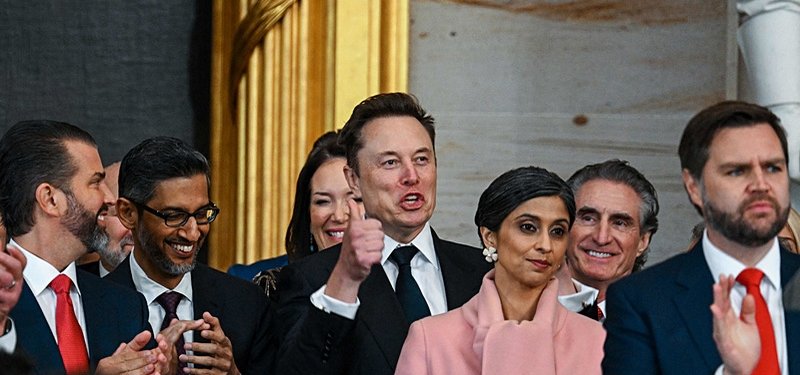 Tech billionaires take center stage at Trump inauguration