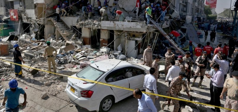BLAST IN MULTISTORY BUILDING KILLS 5, INJURES 15 IN PAKISTAN