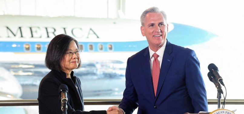 TAIWANS TSAI, US SPEAKER MCCARTHY LAUD STRONG TIES AFTER MEETING