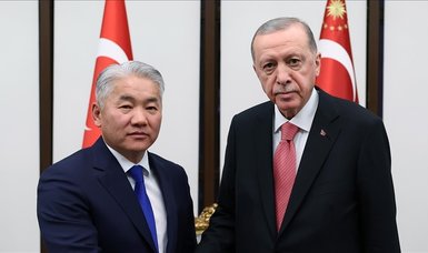 Turkish President Erdoğan receives Mongolian National Security Council secretary