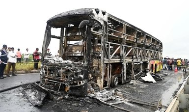 20 killed in southern India bus fire