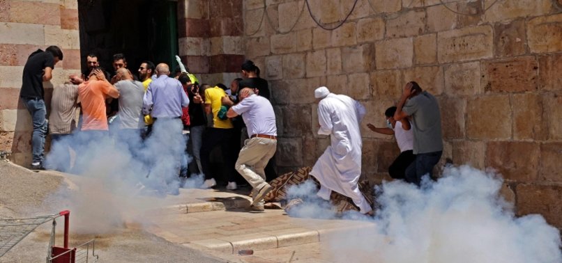 ISRAELI TROOPS ATTACK PALESTINIAN WORSHIPERS PERFORMING FRIDAY PRAYERS AT IBRAHIMI MOSQUE IN HEBRON