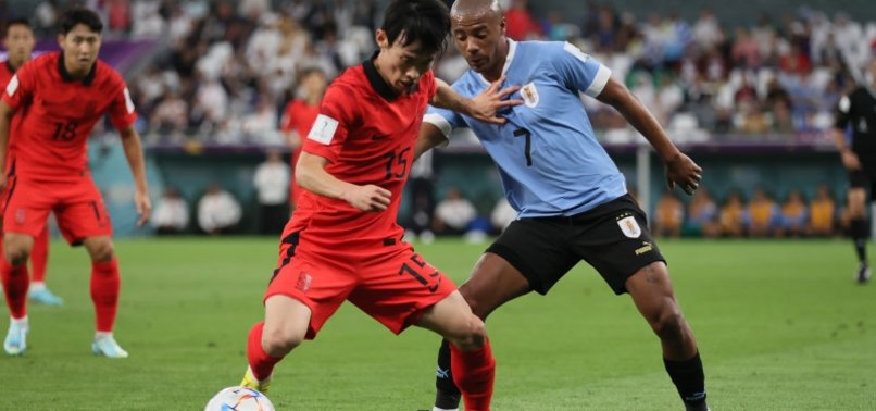URUGUAY DENIED BY WOODWORK IN 0-0 DRAW WITH SOUTH KOREA