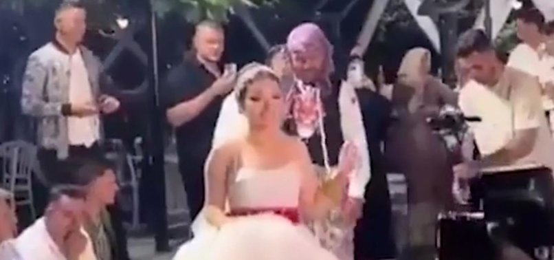 CONTROVERSIAL WEDDING RITUAL OF BRIDE WALKING GROOM ON LEASH GOES VIRAL