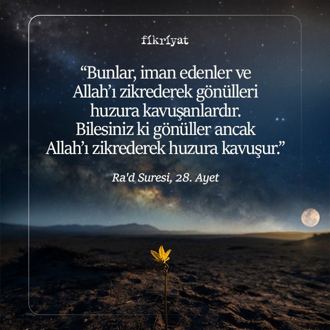 Ra’d Suresi, 28. Ayet