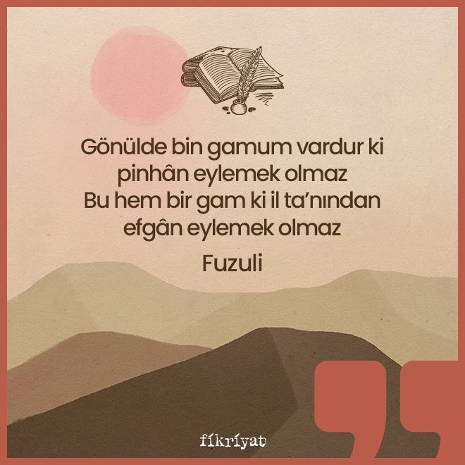Gönülde Bin Gamum Vardur Ki Pinhân Eylemek Olmaz