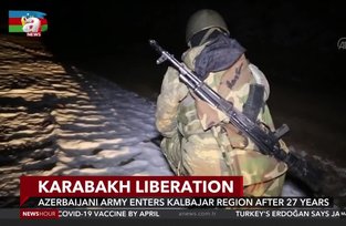 Azerbaijan army enters Kalbajar region of Upper Karabakh after 27 year-long Armenian occupation