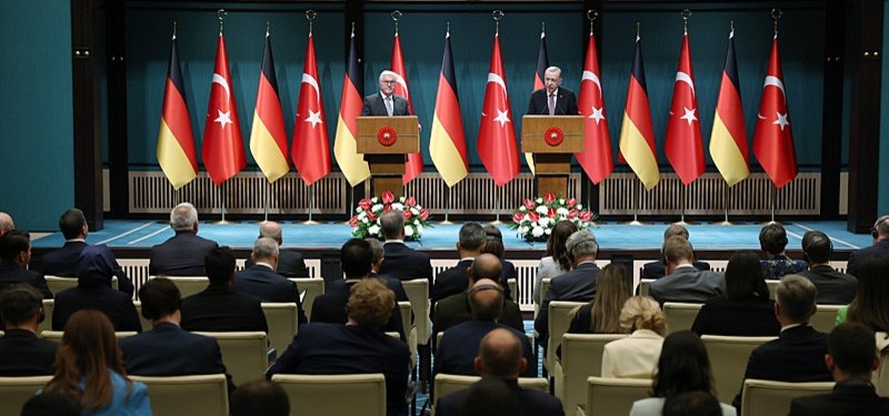 Erdoğan criticizes Western stance in Gaza war during Steinmeier visit