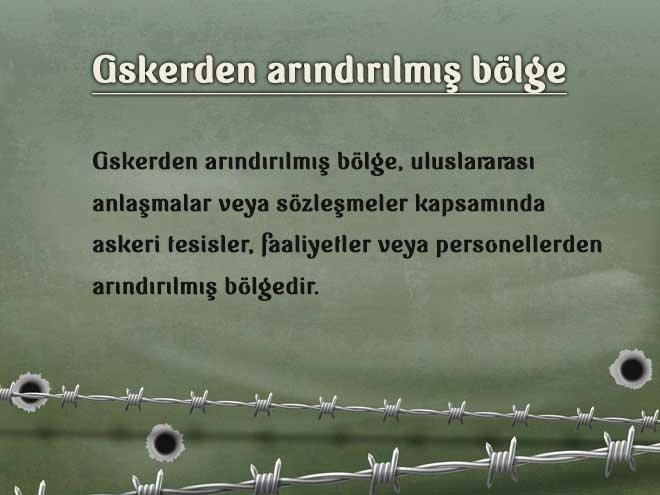Askerden arındırılmış bölge