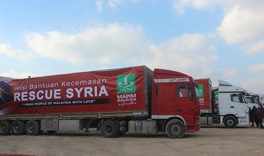 Turkish, Malaysian charities send humanitarian aid to war-torn Syria
