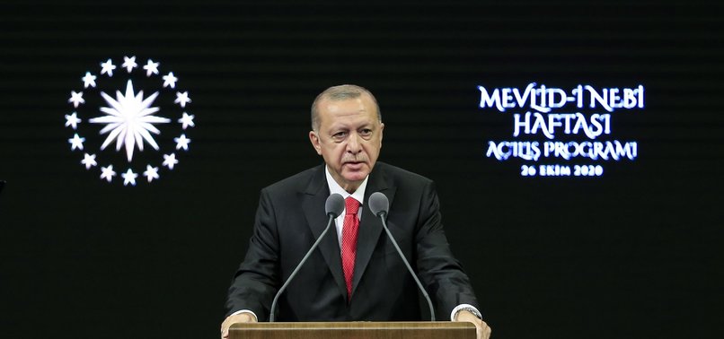 TURKEYS ERDOĞAN CALLS ON MUSLIMS NEVER TO BUY FRENCH GOODS IN PROTEST OF MACRONS ANTI-ISLAMIC DISCOURSES