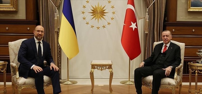 TURKISH PRESIDENT RECEIVES UKRAINIAN PREMIER IN ANKARA