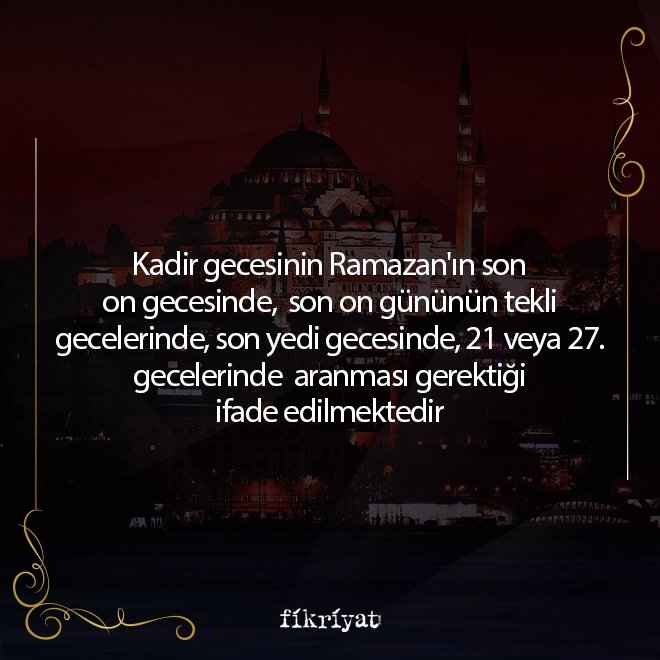 KADİR GECESİ 2024