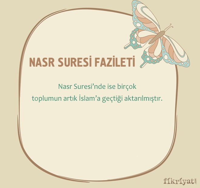 NASR SURESİ FAZİLETİ
