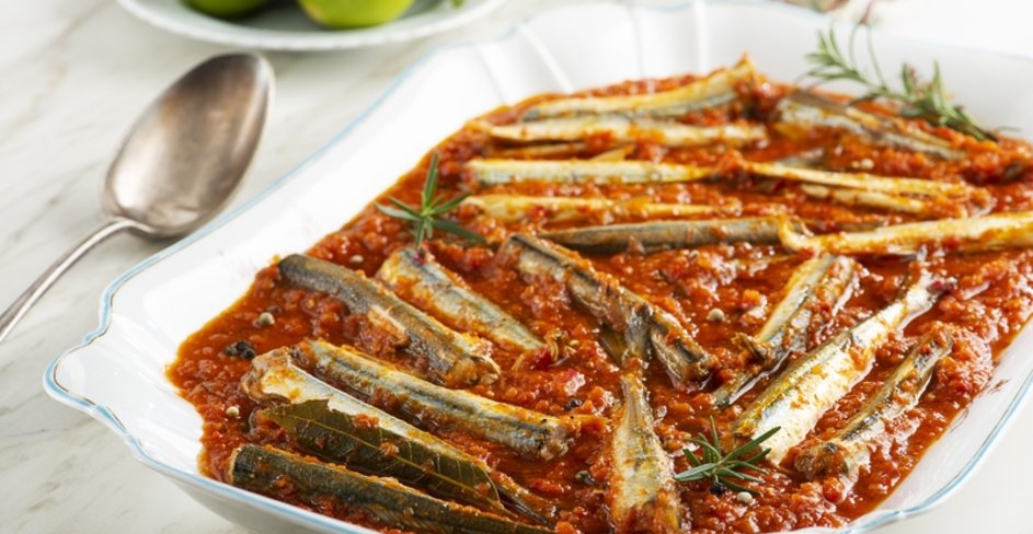 Domates soslu zargana