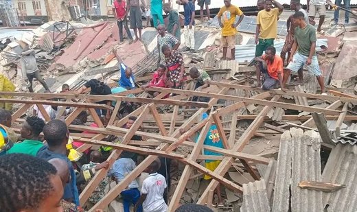 Dozens feared dead as mosque collapses in Nigeria’s Lagos