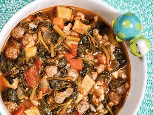 Maş Fasulyeli ve Yaban Mersinli Kabak Spagetti