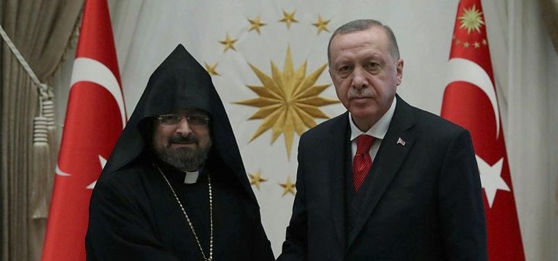 TURKISH PRESIDENT RECEIVES ARMENIAN PATRIARCH