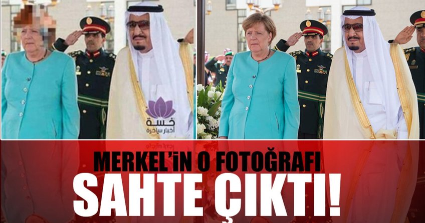 Merkel’in o fotoğrafı sahte çıktı