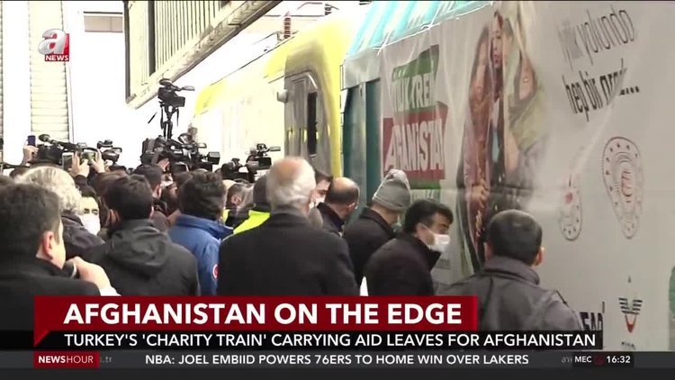 Turkey's 'charity train' carrying aid leaves for Afghanistan