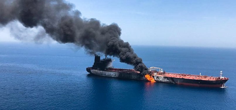 TWO OIL TANKERS STRUCK IN SUSPECTED ATTACKS IN GULF OF OMAN
