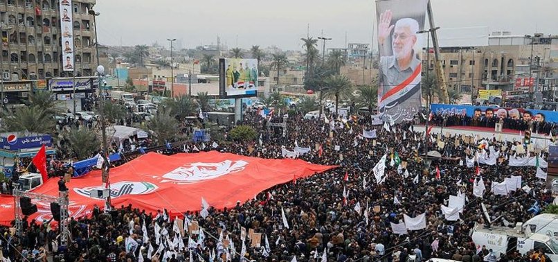 RALLY IN BAGHDAD ON ANNIVERSARY OF IRAN GENERALS DEATH