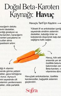 Doğal Beta-Karoten Kaynağı: Havuç