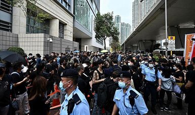 Pro-democracy activists brought to court in Hong Kong