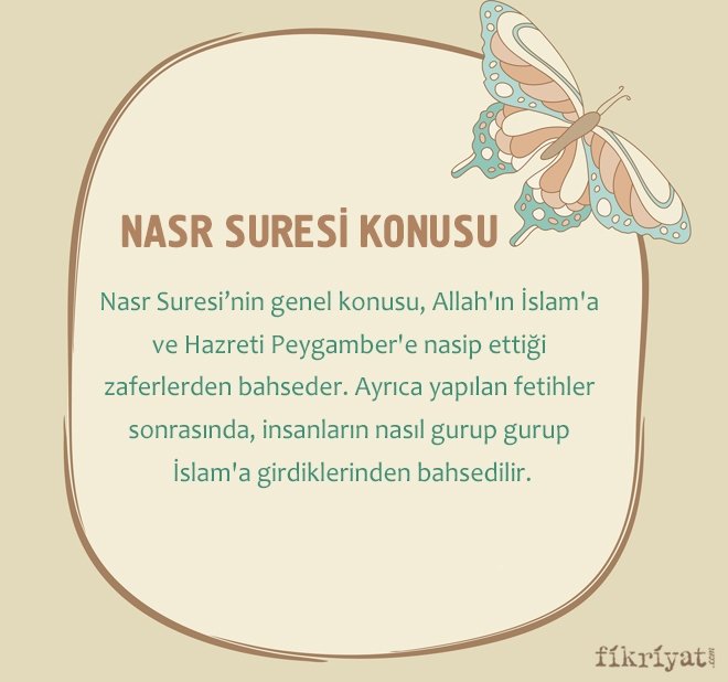NASR SURESİ KONUSU