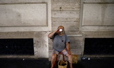 Rome's homeless struggle to stay cool as heatwave grips Italy