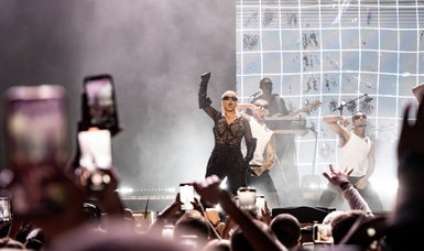 US pop star Christina Aguilera performs in Türkiye's Antalya province