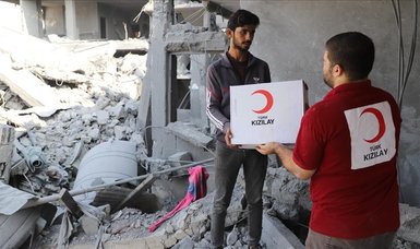 Turkish Red Crescent continues to deliver humanitarian aid to Palestinians in Gaza