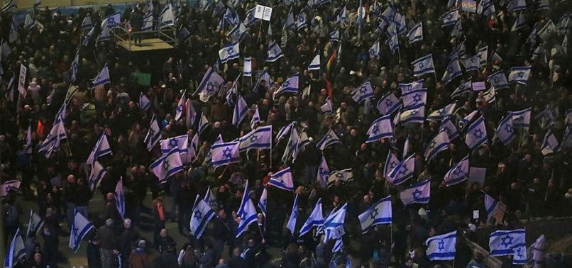 TENS OF THOUSANDS TAKE TO STREETS OF ISRAEL OPPOSING PROPOSED JUDICIAL OVERHAUL