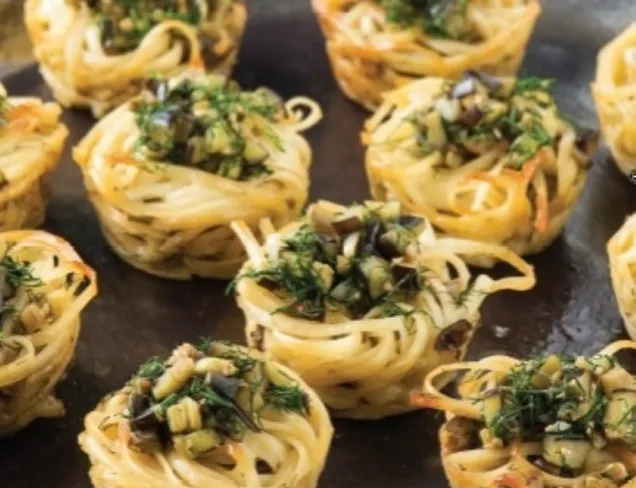 Patlıcanlı Spagetti Muffin