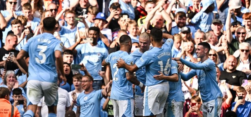 MANCHESTER CITY TAKE 4TH PREMIER LEAGUE WIN IN ROW