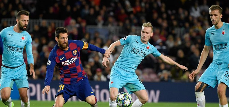 BARCELONA HELD TO GOALLESS DRAW BY SLAVIA PRAGUE IN GROUP F CLASH IN UEFA CHAMPIONS LEAGUE