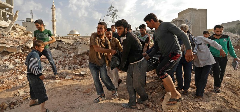 ASSAD REGIME BOMBING KILLS 17 CIVILIANS IN SYRIAS WAR-TORN IDLIB