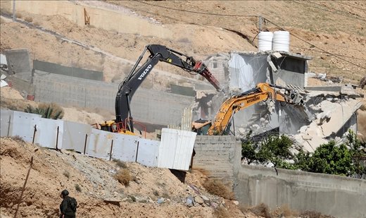 Israeli army demolishes Palestinian residential building in West Bank